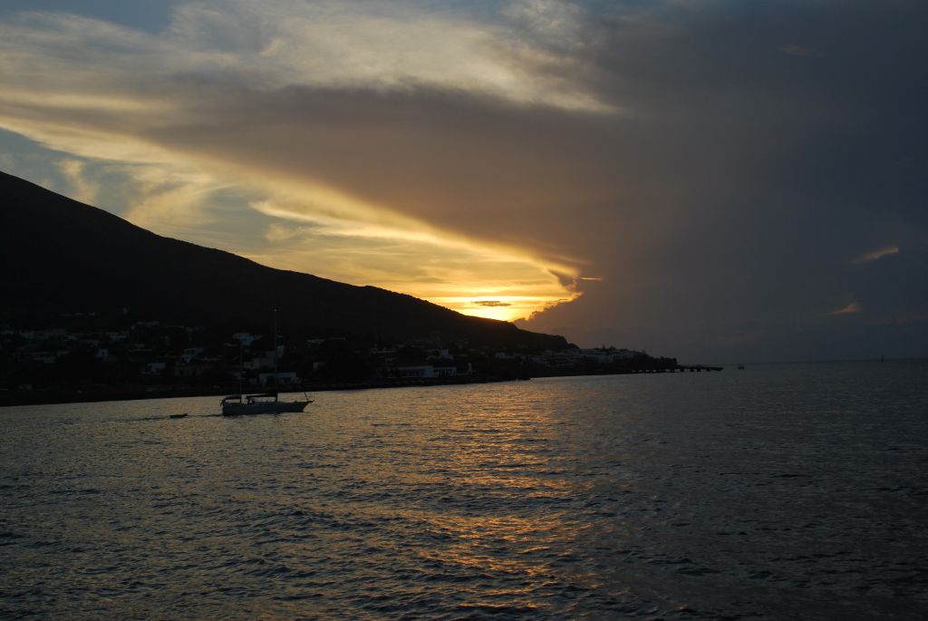Vista Eolie dal traghetto